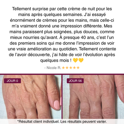 Crème de Nuit Anti-Âge pour les Mains