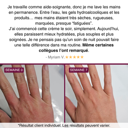 Crème de Nuit Anti-Âge pour les Mains
