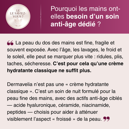 Crème de Nuit Anti-Âge pour les Mains