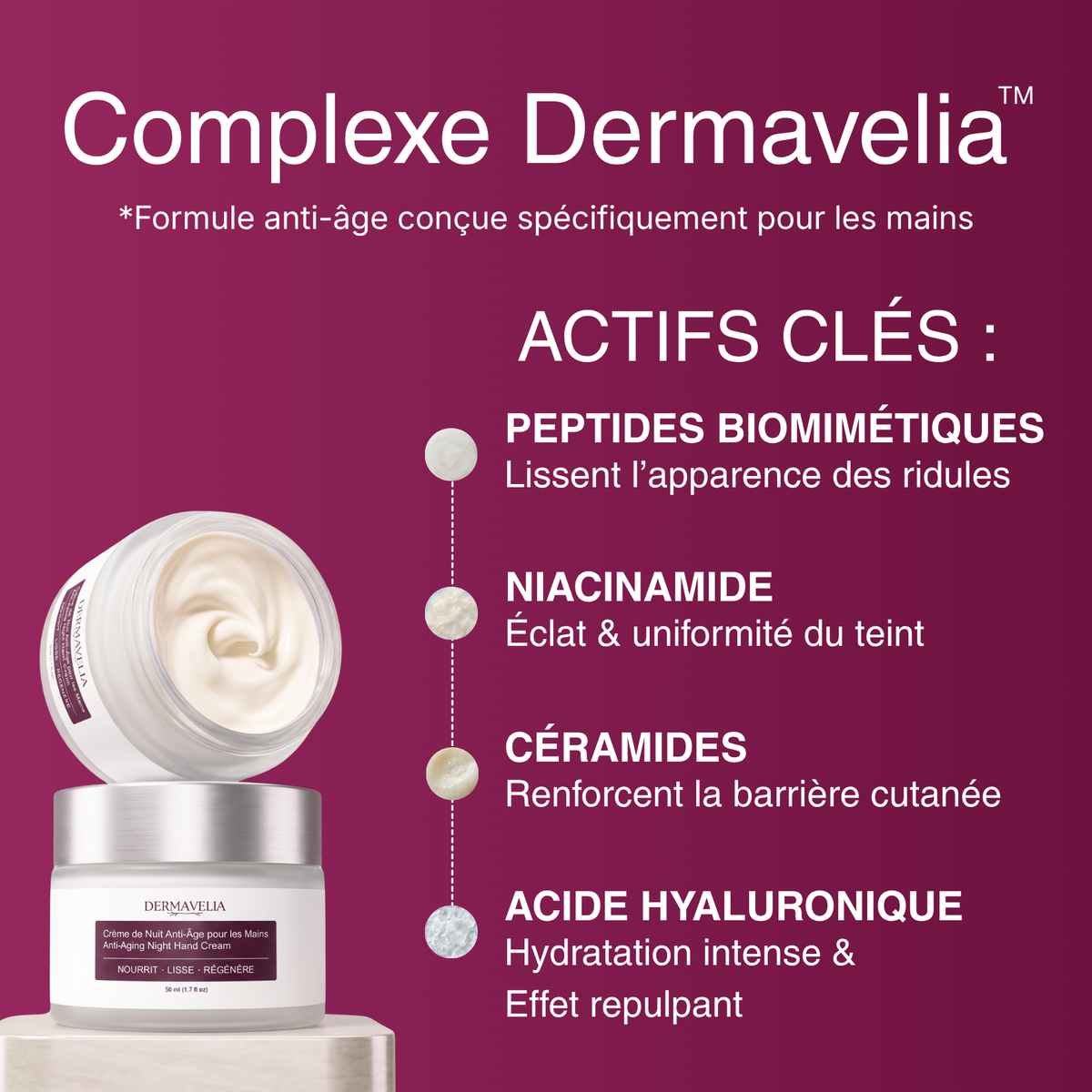 Crème de Nuit Anti-Âge pour les Mains